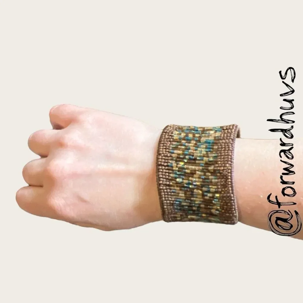 Bundle Sale 3 for $15 | Hand Crafted Beaded Cuff Bracelet – 2”